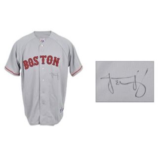 Jacoby Ellsbury Boston Red Sox Autographed Gray Replica Jersey