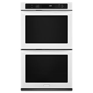 KitchenAid Architect II 27 in Self Cleaning Convection Double Electric Wall Oven (White)