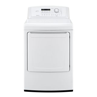 LG 7.3 cu ft Electric Dryer (White)