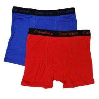 Calvin Klein Boys 4 18 2pk Boxer Brief (X Large(16/18)) Clothing