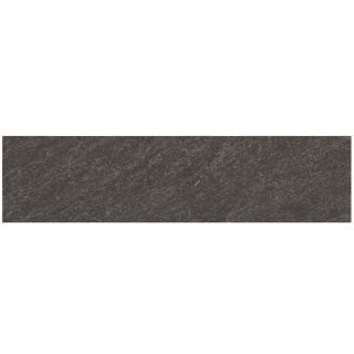 Style Selections Galvano Charcoal Glazed Porcelain Indoor/Outdoor Bullnose Trim (Common 3 in x 12 in; Actual 2.82 in x 11.85 in)