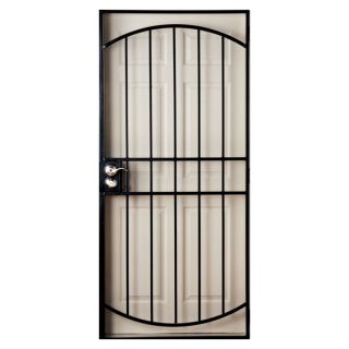 Gatehouse Gibraltar Black Steel Security Door (Common 81 in x 36 in; Actual 82 in x 39 in)