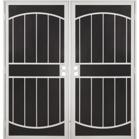 Gatehouse Gibraltar White Steel Security Door (Common 81 in x 64 in; Actual 81 in x 66.75 in)
