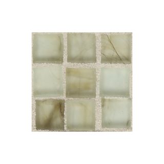 American Olean Visionaire Smokey Ballad Glass Mosaic Square Indoor/Outdoor Wall Tile (Common 13 in x 13 in; Actual 12.87 in x 12.87 in)