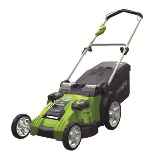 Greenworks 40 Volt 20 in Cordless Electric Push Lawn Mower with Mulching Capability