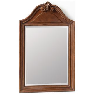 ESTATE by RSI 35 in H x 22 in W Colonial Spiced Cognac Rectangular Bathroom Mirror