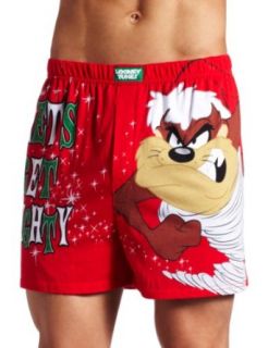 Briefly Stated Men's Looney Toons Taz Let's Get Naughty Boxer Clothing