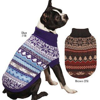 East Side Collection Ski Lodge Sweater, Small/Medium, Blue  Pet Sweaters 