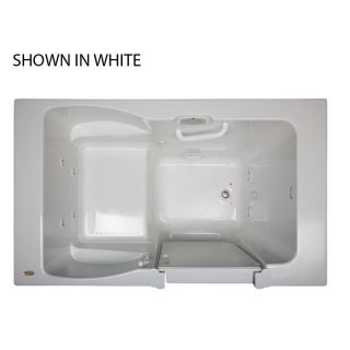 Jacuzzi Finestra 60 in L x 36 in W x 38.5 in H White Acrylic Rectangular Walk In Whirlpool Tub and Air Bath