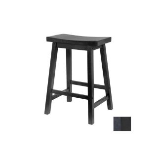 Winsome Wood Black 24 in Counter Stool