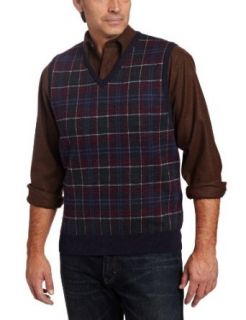Pendleton Men's Tartan Merino Pullover Vest, State of Massachusetts Tartan, Medium at  Mens Clothing store Sweater Vests
