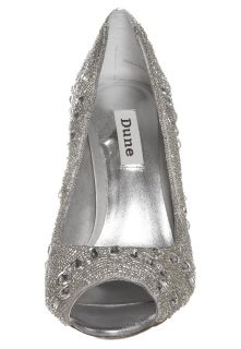 Dune DUCHESS   Peeptoe heels   silver