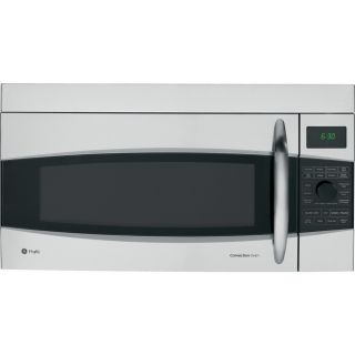 GE Profile 1.7 cu ft Over the Range Convection Microwave with Sensor Cooking Controls (Stainless Steel) (Common 30 in; Actual 29.937 in)