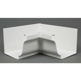 Amerimax 5.02 in White Metal 5K IS Mitre Aluminum Higloss White