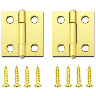 Gatehouse 1 1/2 in Brass Plated Entry Door Hinge