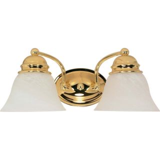 2 Light Ballerina Polished Brass Bathroom Vanity Light