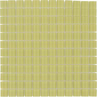 Elida Ceramica Marfil Glass Mosaic Square Indoor/Outdoor Wall Tile (Common 12 in x 12 in; Actual 11.75 in x 11.75 in)