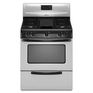 Whirlpool 30 in 5 Burner Freestanding 4.4 cu ft Gas Range (Stainless Steel)