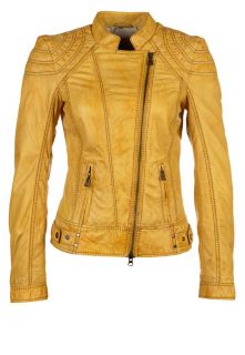 Milestone   KIERA   Leather jacket   yellow