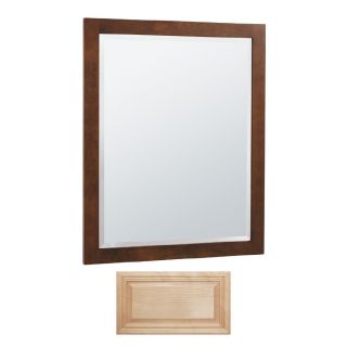 Insignia 32 in H x 26 in W Insignia Natural Maple Rectangular Bathroom Mirror