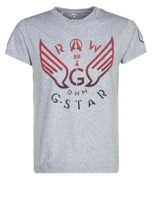 Star   MISTRAL   Print T shirt   grey