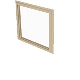 BetterBilt 60 in x 60 in 355 Series Series Driftwood Double Pane Square New Construction Picture Window