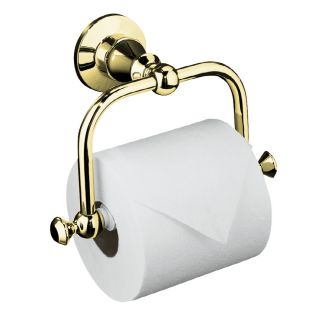 KOHLER Antique Vibrant Polished Brass Surface Mount Toilet Paper Holder