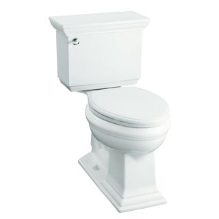 KOHLER Memoirs White 1.28 GPF (4.85 LPF) 12 in Rough In Elongated 2 Piece Comfort Height Toilet