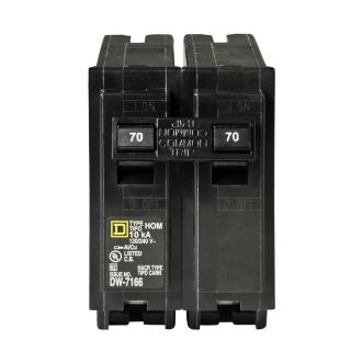 Square D Homeline 70 Amp Double Pole Circuit Breaker