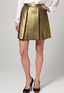 Axara Pleated skirt   gold