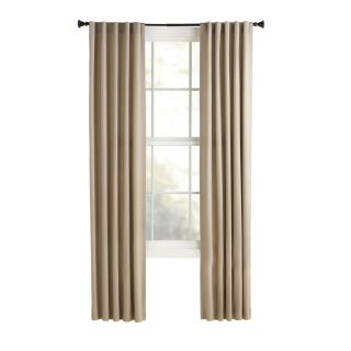 Style Selections Bernard 63 in L Solid Tan Back Tab Curtain Panel