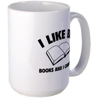 I Like Big Books And I Cannot Lie Large Mug Large Mug by  Kitchen & Dining