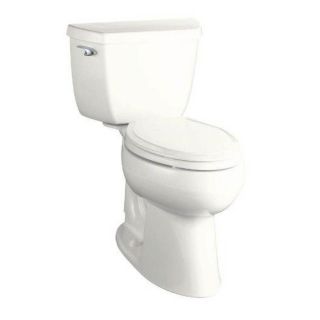 KOHLER Highline Almond 1.28 GPF (4.85 LPF) 10 in Rough In WaterSense Elongated 2 Piece Comfort Height Toilet