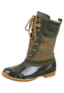 Joules   CARRICK TWEED   Lace up boots   green
