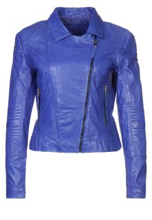 Cigno Nero   CAROLIN   Leather jacket   blue