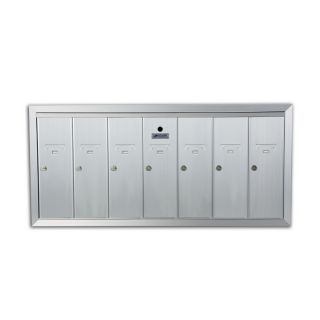 Florence 41 in x 19 in Metal Silver Lockable Cluster Mailbox