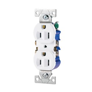 Cooper Wiring Devices 15 Amp White Duplex Electrical Outlet