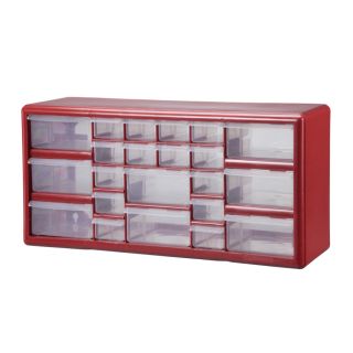 Stack On 22 Red Drawer Storage Cabinet