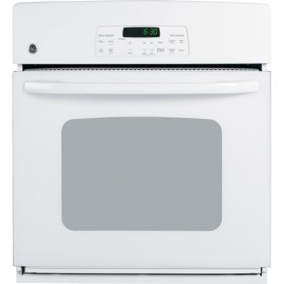 GE 27 in Single Electric Wall Oven (White)