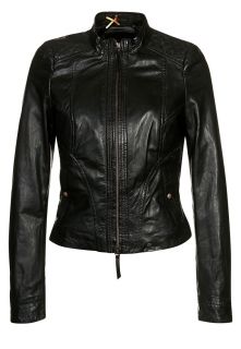BOSS Orange   JANASSA   Leather jacket   black
