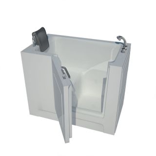 Endurance Endurance TuBS 27 in L x 47 in W x 36 in H White Acrylic Rectangular Walk In Bathtub with Right Hand Drain