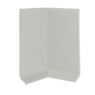 FLEXCO 30 Pack 4 in W x 0.25 ft L Light Gray Vinyl Inside Corner Wall Base