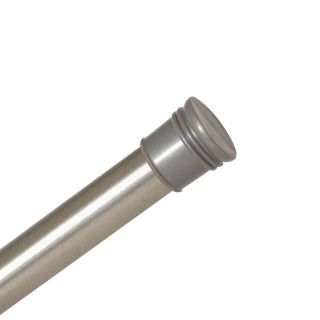 Style Selections 72 in Brushed Nickel Adjustable Shower Rod