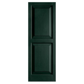 Alpha 2 Pack Pine Raised Panel Vinyl Exterior Shutters (Common 47 in x 15 in; Actual 46.5 in x 14.75 in)