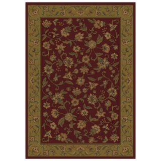 Shaw Living Alice 7 ft 10 in x 10 ft 10 in Rectangular Red Floral Area Rug