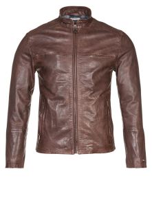 Hilfiger Denim   NORMAN   Leather jacket   brown