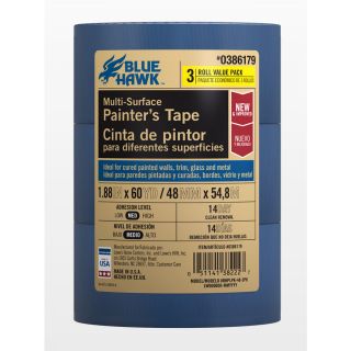 Blue Hawk 1.88 in x 180 ft Multi Surface Painters Tape