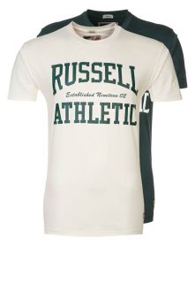 Russell Athletic   2 PACK   Print T shirt   green