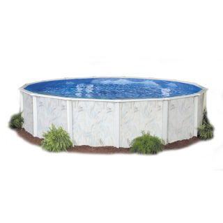 Embassy PoolCo Lakeshore 12 ft x 24 ft x 52 in Oval Above Ground Pool