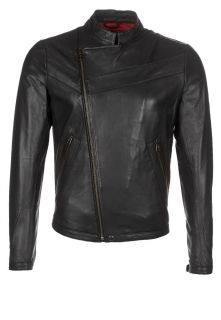 adidas SLVR   Leather jacket   black